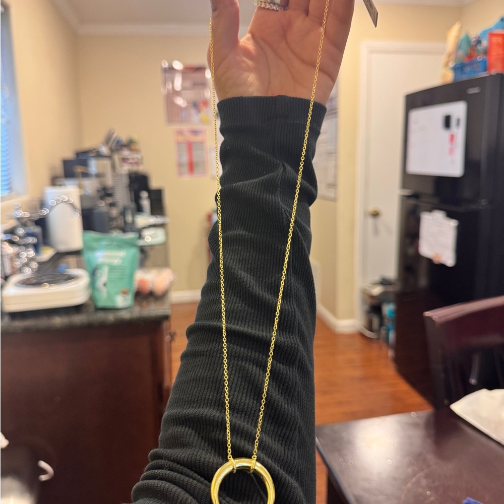 Nordstrom Gold Circle Pendant Necklace